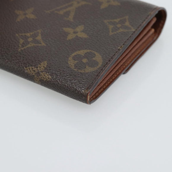 LOUIS VUITTON Monogram Portefeuille Sarah Long Wallet M61734 LV Auth bs36228
