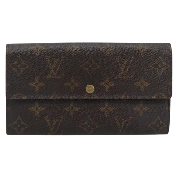 LOUIS VUITTON Monogram Portefeuille Sarah Long Wallet M61734 LV Auth bs36228