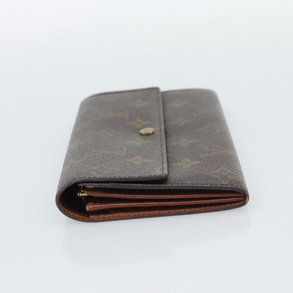 LOUIS VUITTON Monogram Portefeuille Sarah Long Wallet M61734 LV Auth bs36228