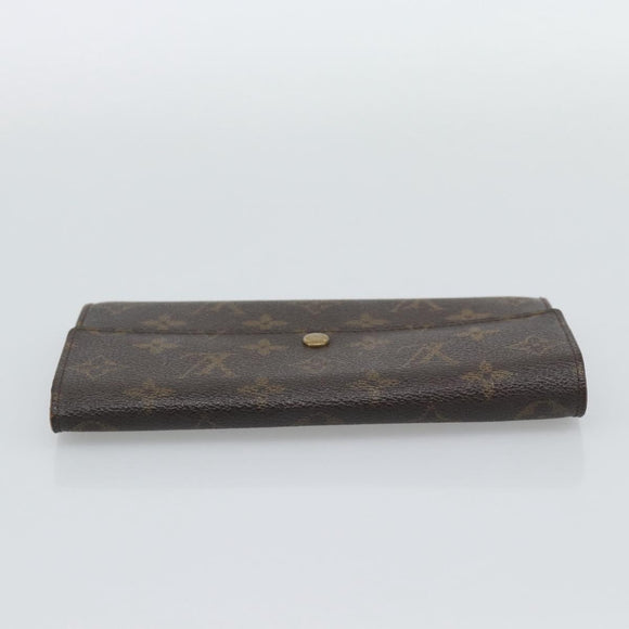LOUIS VUITTON Monogram Portefeuille Sarah Long Wallet M61734 LV Auth bs36228