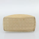 Christian Dior Canage Hand Bag Canvas Beige Gold Auth bs36229-5