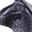 GUCCI Shoulder Bag Canvas Black Silver 101680 Auth bs36230-16