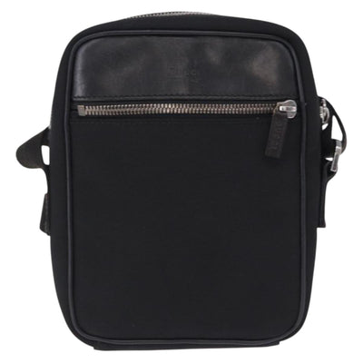 GUCCI Shoulder Bag Canvas Black Silver 101680 Auth bs36230 - 0