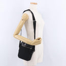 GUCCI Shoulder Bag Canvas Black Silver 101680 Auth bs36230-23