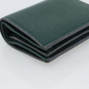 GUCCI Zumi Bifold Wallet Leather Green Gold 570660 Auth bs36232-11