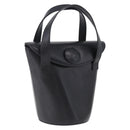 GIVENCHY Hand Bag Leather Black Gold Auth bs36233A-1