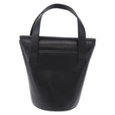 GIVENCHY Hand Bag Leather Black Gold Auth bs36233A-2