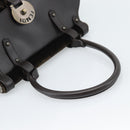 FENDI Hand Bag Velor Brown Gold Auth bs36234-7
