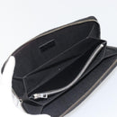 LOEWE Anagram Long Wallet Leather Black Silver Auth bs36239-10