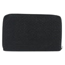 LOEWE Anagram Long Wallet Leather Black Silver Auth bs36239-2
