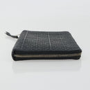 LOEWE Anagram Long Wallet Leather Black Silver Auth bs36239-3