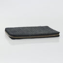 LOEWE Anagram Long Wallet Leather Black Silver Auth bs36239-5