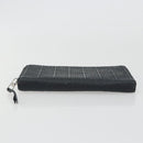 LOEWE Anagram Long Wallet Leather Black Silver Auth bs36239-6