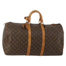 LOUIS VUITTON Monogram Keepall 55 Boston Bag M41424 LV Auth bs36243-1