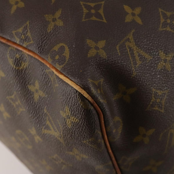 LOUIS VUITTON Monogram Keepall 55 Boston Bag M41424 LV Auth bs36243