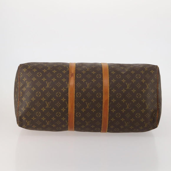 LOUIS VUITTON Monogram Keepall 55 Boston Bag M41424 LV Auth bs36243