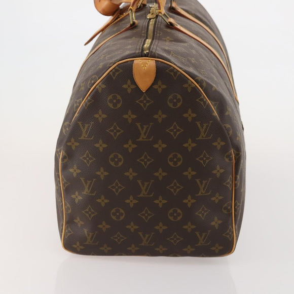 LOUIS VUITTON Monogram Keepall 55 Boston Bag M41424 LV Auth bs36244