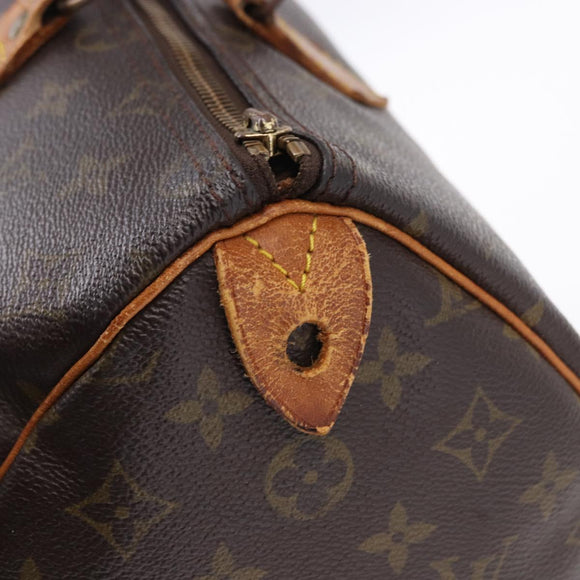 LOUIS VUITTON Monogram Speedy 35 Hand Bag M41524 LV Auth bs36245