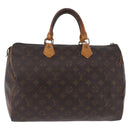 LOUIS VUITTON Monogram Speedy 35 Hand Bag M41524 LV Auth bs36245-2