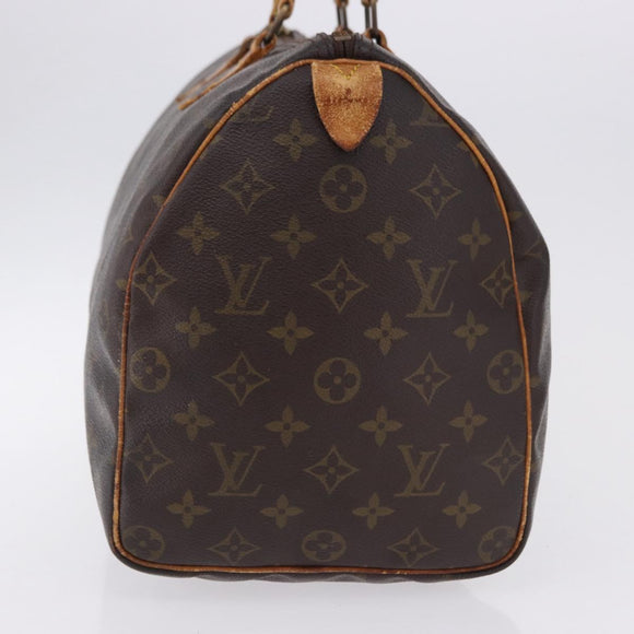 LOUIS VUITTON Monogram Speedy 35 Hand Bag M41524 LV Auth bs36245