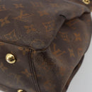 LOUIS VUITTON Monogram Pallas MM Hand Bag 2way Red M41175 LV Auth bs36246-17