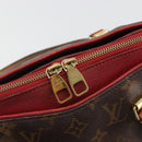 LOUIS VUITTON Monogram Pallas MM Hand Bag 2way Red M41175 LV Auth bs36246-19