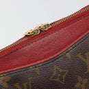 LOUIS VUITTON Monogram Pallas MM Hand Bag 2way Red M41175 LV Auth bs36246-20