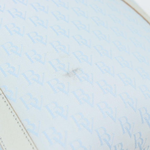 BOTTEGA VENETA Tote Bag Canvas Light Blue Gold Auth bs36249