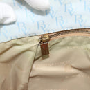 BOTTEGA VENETA Tote Bag Canvas Light Blue Gold Auth bs36249-23