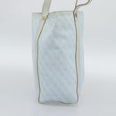 BOTTEGA VENETA Tote Bag Canvas Light Blue Gold Auth bs36249-3