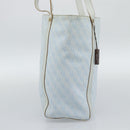 BOTTEGA VENETA Tote Bag Canvas Light Blue Gold Auth bs36249-4