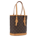 LOUIS VUITTON Monogram Bucket PM Shoulder Bag M42238 LV Auth bs36252-1