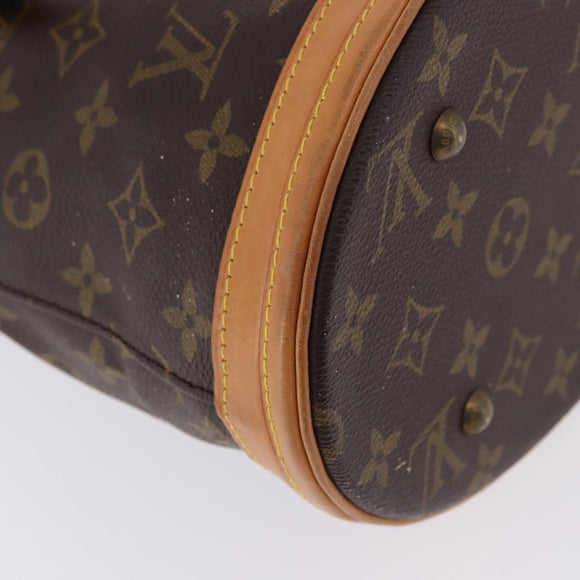 LOUIS VUITTON Monogram Bucket PM Shoulder Bag M42238 LV Auth bs36252