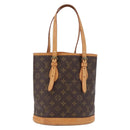LOUIS VUITTON Monogram Bucket PM Shoulder Bag M42238 LV Auth bs36252-13