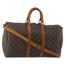 LOUIS VUITTON Monogram Keepall Bandouliere 45 Boston Bag M41418 LV Auth bs36253-1