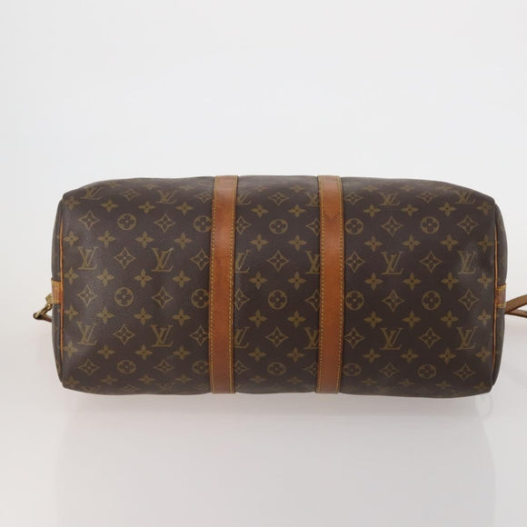 LOUIS VUITTON Monogram Keepall Bandouliere 45 Boston Bag M41418 LV Auth bs36253