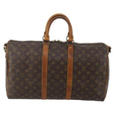 LOUIS VUITTON Monogram Keepall Bandouliere 45 Boston Bag M41418 LV Auth bs36253-2