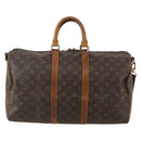 LOUIS VUITTON Monogram Keepall Bandouliere 45 Boston Bag M41418 LV Auth bs36253-3
