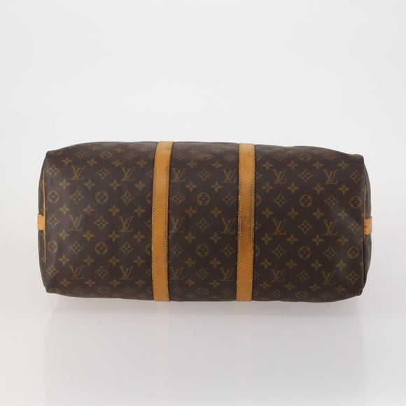 LOUIS VUITTON Monogram Keepall Bandouliere 50 Boston Bag M41416 LV Auth bs36255