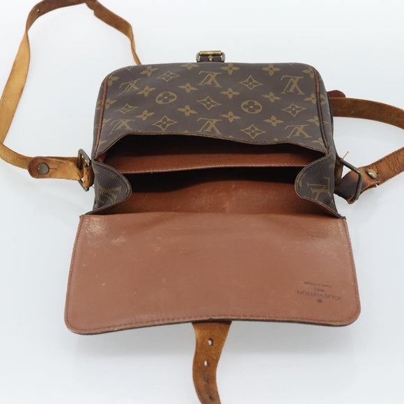 LOUIS VUITTON Monogram Cartouchiere MM Shoulder Bag M51253 LV Auth bs36260
