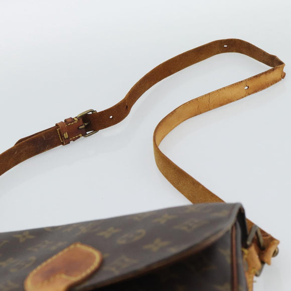 LOUIS VUITTON Monogram Cartouchiere MM Shoulder Bag M51253 LV Auth bs36260