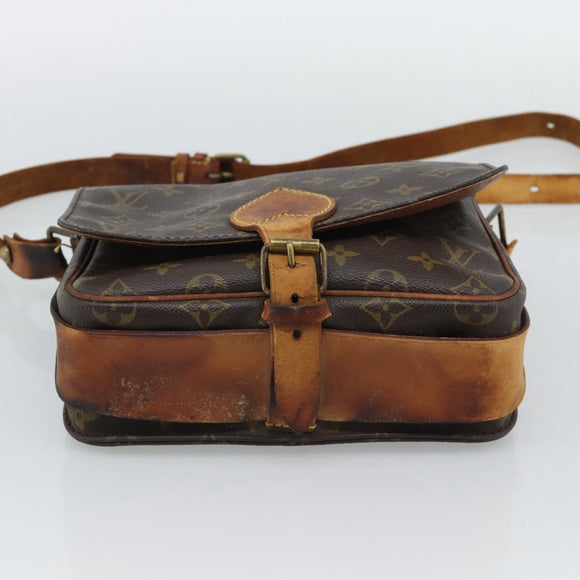LOUIS VUITTON Monogram Cartouchiere MM Shoulder Bag M51253 LV Auth bs36260