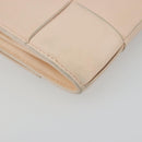 BOTTEGA VENETA MAXI INTRECCIATO Cassette Wallet Leather Beige Gold Auth bs36262-11