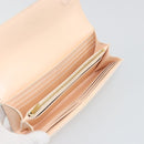 BOTTEGA VENETA MAXI INTRECCIATO Cassette Wallet Leather Beige Gold Auth bs36262-13