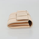 BOTTEGA VENETA MAXI INTRECCIATO Cassette Wallet Leather Beige Gold Auth bs36262-4