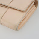BOTTEGA VENETA MAXI INTRECCIATO Cassette Wallet Leather Beige Gold Auth bs36262-8