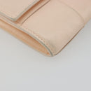 BOTTEGA VENETA MAXI INTRECCIATO Cassette Wallet Leather Beige Gold Auth bs36262-9