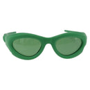 BOTTEGA VENETA Sunglasses Rubber Green Auth bs36263M-13