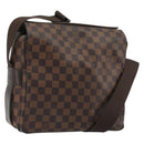 LOUIS VUITTON Damier Ebene Naviglio Shoulder Bag N45255 LV Auth bs36264A-1