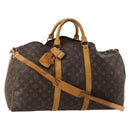 LOUIS VUITTON Monogram Keepall Bandouliere 50 Boston Bag M41416 LV Auth bs36266-1